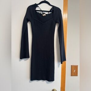 VRG Girl Verge Girl Black Long-Sleeve Dress